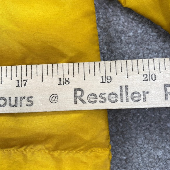 Herschel Supply Co Puffer Jacket Yellow Quilted LS Collarless Women's S - Picture 11 of 11